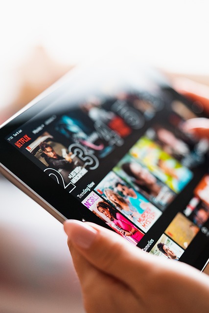 Holographic interface for selecting Aura Cinema: Premium Film Voyages